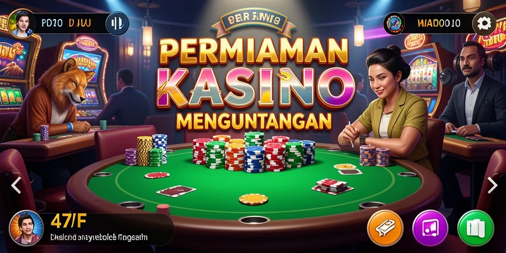 Tampilan menarik dari gameplay Kasino di 47F