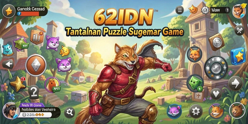 Tampilan menarik dari gameplay Puzzle di 62IDN.