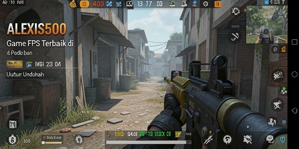 Tampilan aksi mendebarkan dari gameplay ALEXIS500 yang penuh tantangan.