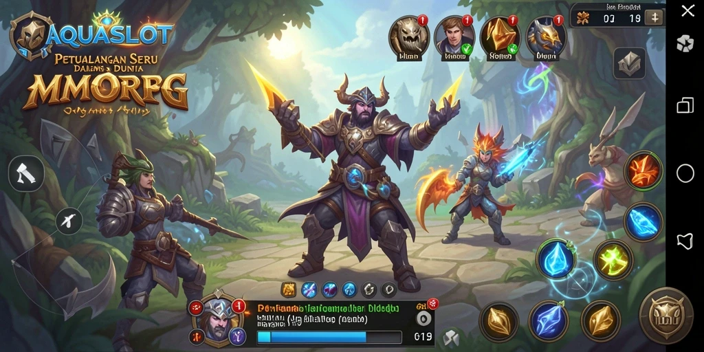 Tampilan gameplay AQUASLOT yang memukau dan dinamis.