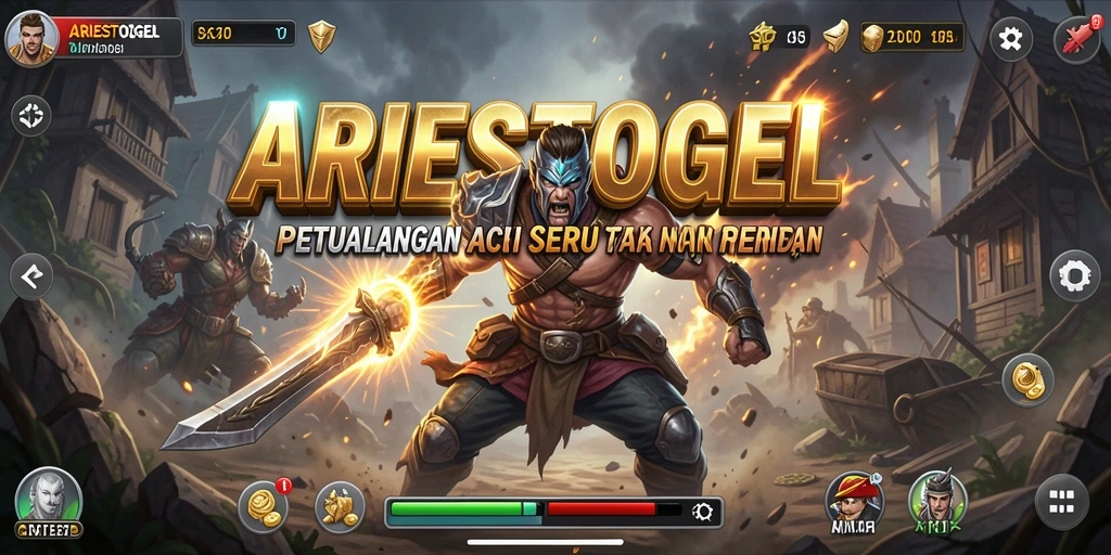 Tampilan gameplay ARIESTOGEL yang penuh aksi dan ketegangan.