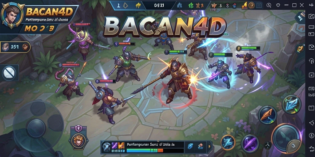 Gameplay MOBA yang seru dan penuh strategi di BACAN4D.