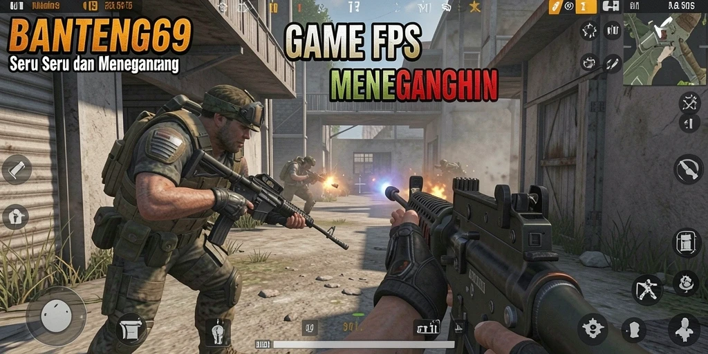 Gameplay seru BANTENG69 dalam pertempuran FPS.