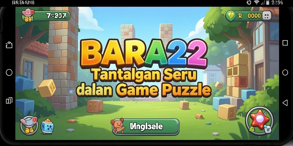 Tampilan gameplay seru dalam BARA22 dengan tantangan Puzzle.