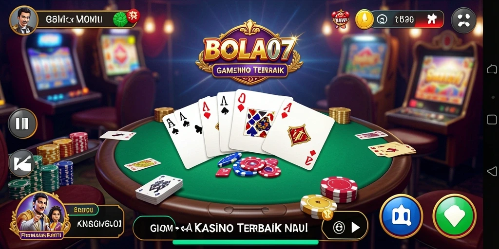 Screenshot BOLA07 yang memperlihatkan aksi permainan Kasino yang seru.