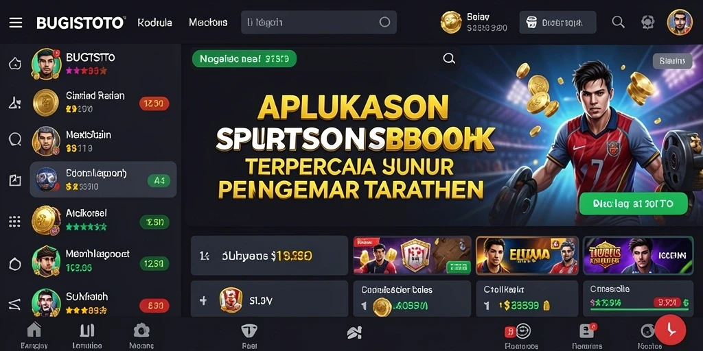 Tampilan gameplay menarik dari aplikasi Sportsbook BUGISTOTO.