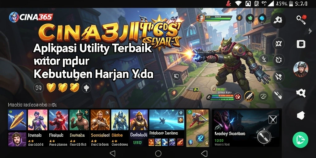 Tampilan antarmuka CINA365 yang modern dan fungsional.