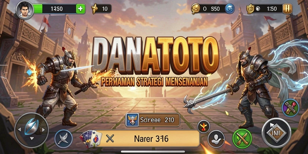 Tampilan screenshot DANATOTO saat pemain merencanakan strategi dalam permainan SLG.