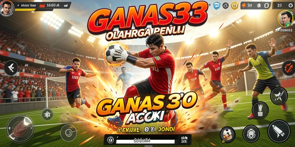 Tangkapan layar menunjukkan momen seru saat bermain olahraga di GANAS33.