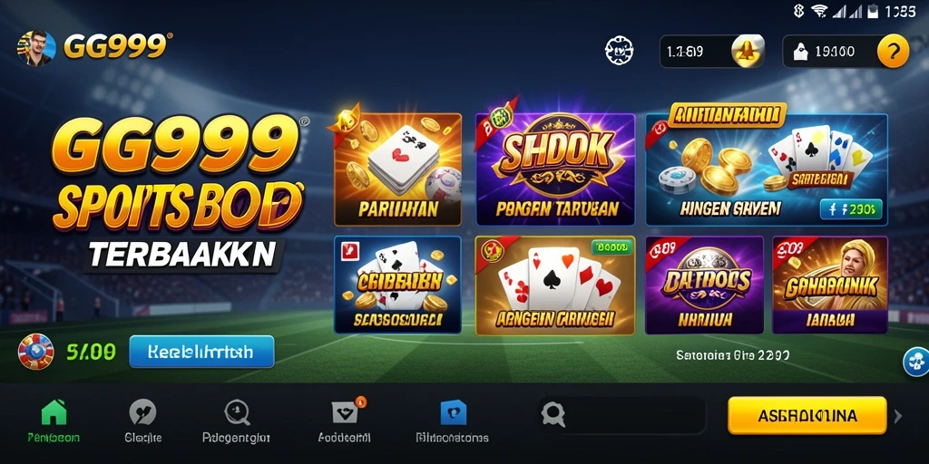 Tampilan screenshot utama GG999 menampilkan antarmuka taruhan yang menarik.