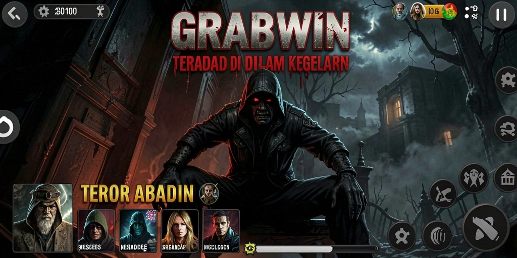Tampilan gameplay menegangkan yang memikat dan penuh kengerian.