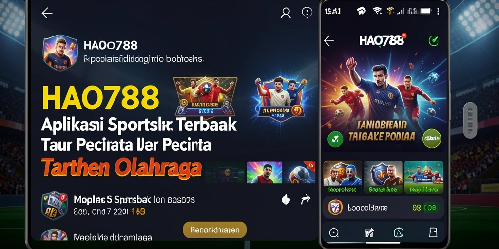 Tampilan gameplay HAO788 dengan opsi Sportsbook yang menarik.