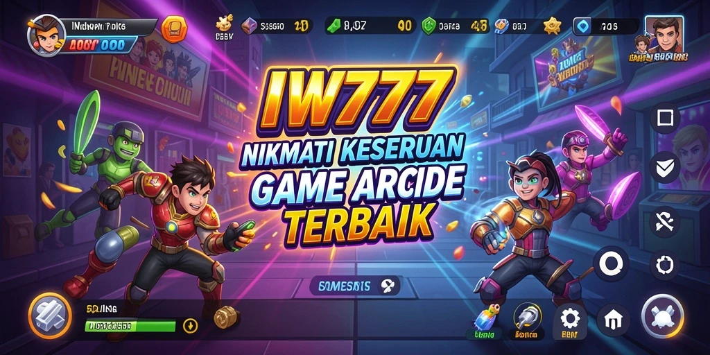 Screenshot IW777 menunjukkan gameplay Arcade yang seru dan penuh aksi.