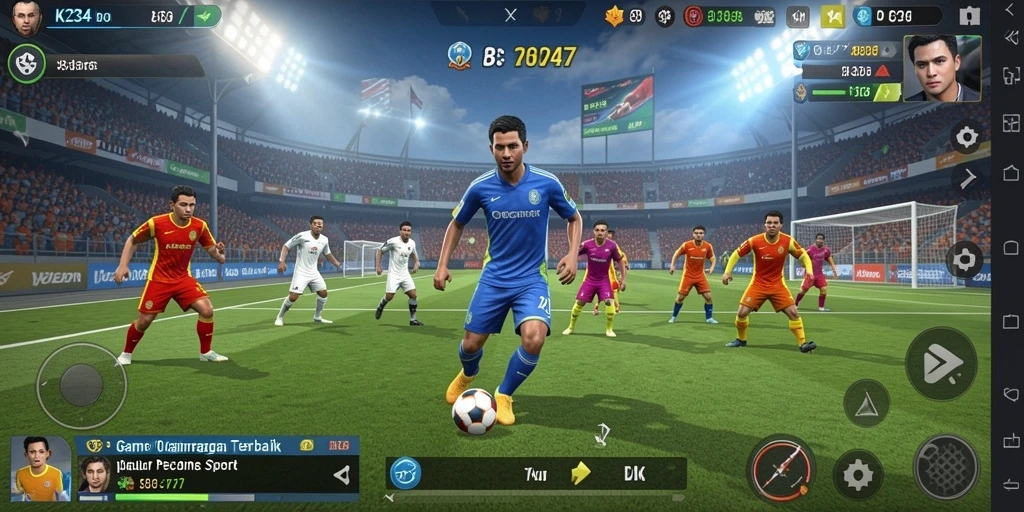 Screenshot K234 menampilkan intensitas permainan olahraga yang seru.