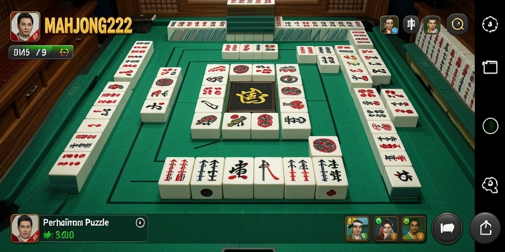 Tampilan gameplay seru dari MAHJONG222 yang penuh tantangan.