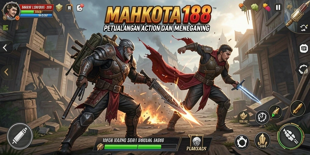 Tampilan gameplay mendebarkan dari MAHKOTA188 dengan aksi yang cepat dan grafis menakjubkan.