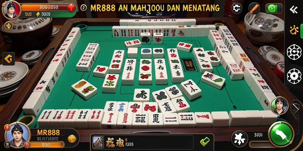 Tampilan gameplay seru dalam permainan Mahjong MR888.