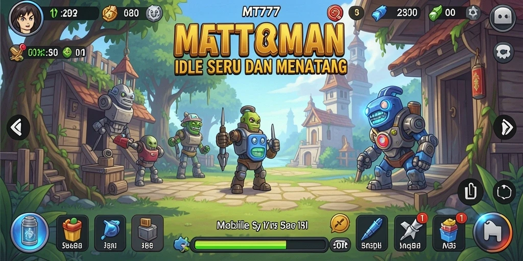 Tangkapan layar MT777 yang menunjukkan gameplay Idle yang menarik.