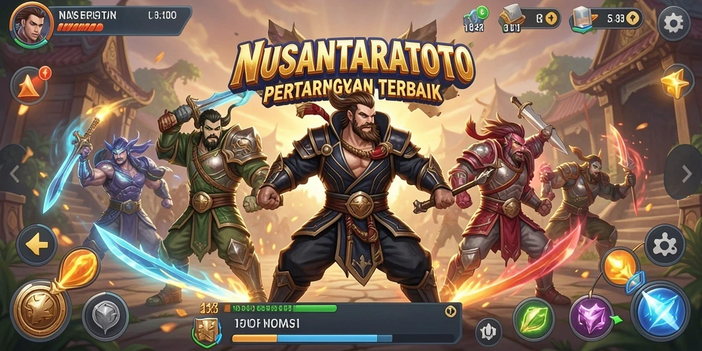 Screenshot NUSANTARATOTO menampilkan aksi intens dalam permainan Battle Royale.