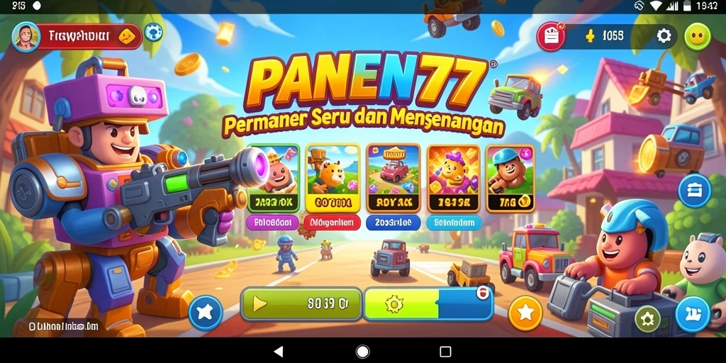 Tampilan gameplay seru dan menantang di PANEN77.