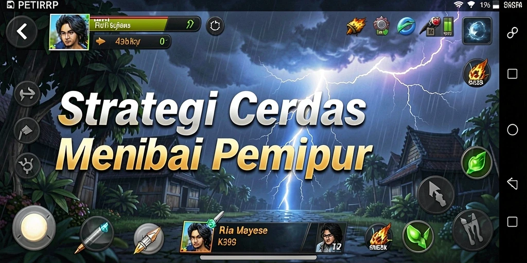 Tampilan gameplay strategy yang menegangkan dan menarik.