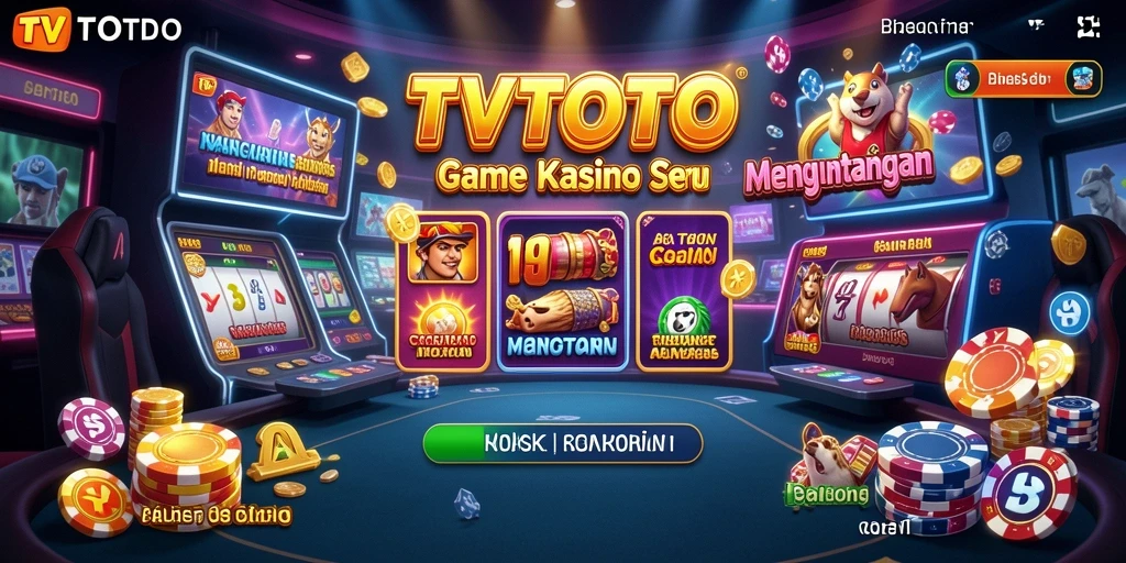 Tampilan permainan Kasino yang seru dan memukau di TVTOTO.