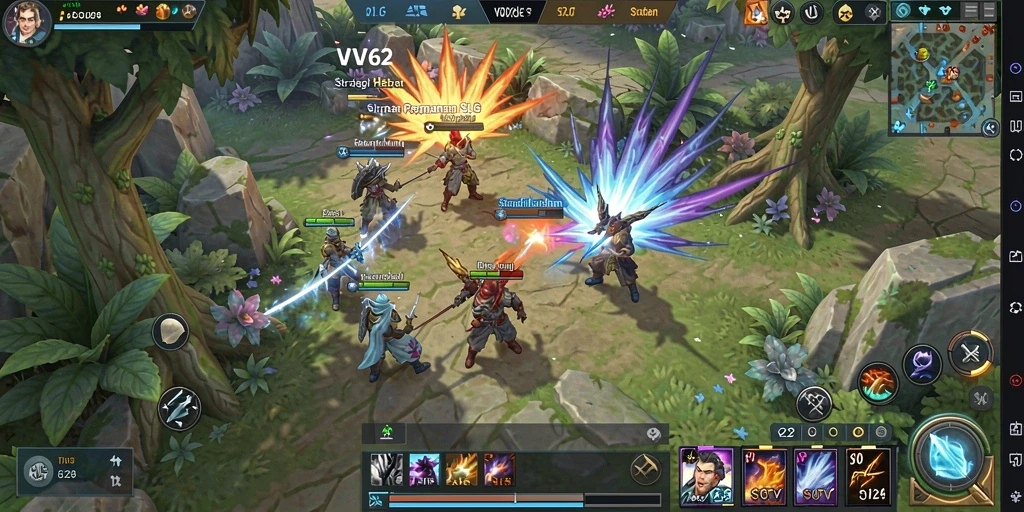 Tampilan gameplay seru di <strong>VV62</strong> dengan berbagai strategi yang diterapkan.