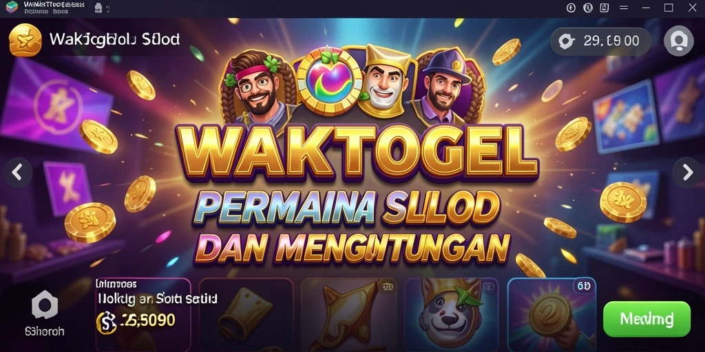 Screenshot utama WAKTOGEL menampilkan gameplay Slot yang menarik.