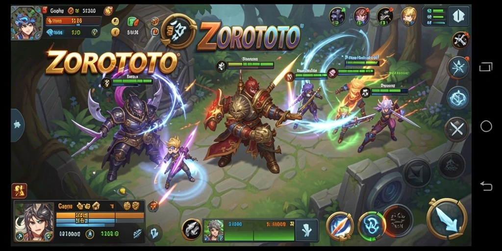 Screenshot ZOROTOTO menampilkan aksi gameplay SLG yang mendebarkan.